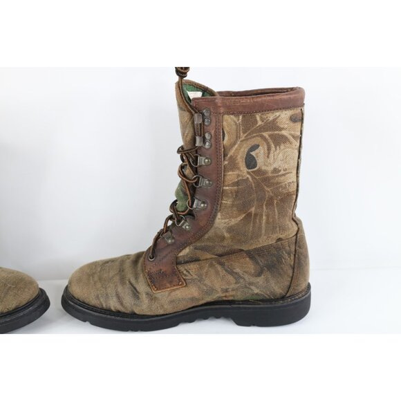 Vintage 90s Cabelas Mens 7 D Thinsulate Goretex Waterproof Camouflage Boots main image 13